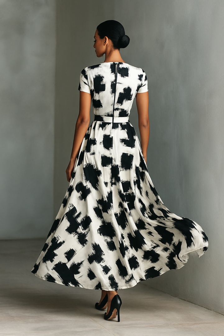 Arianna | Maxi Dress with Abstract Print