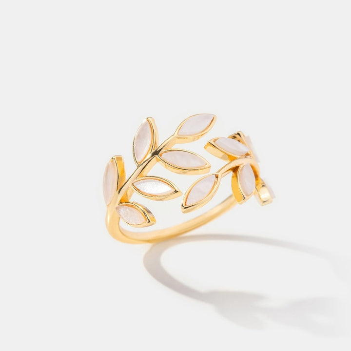 Golden Leaf Ring
