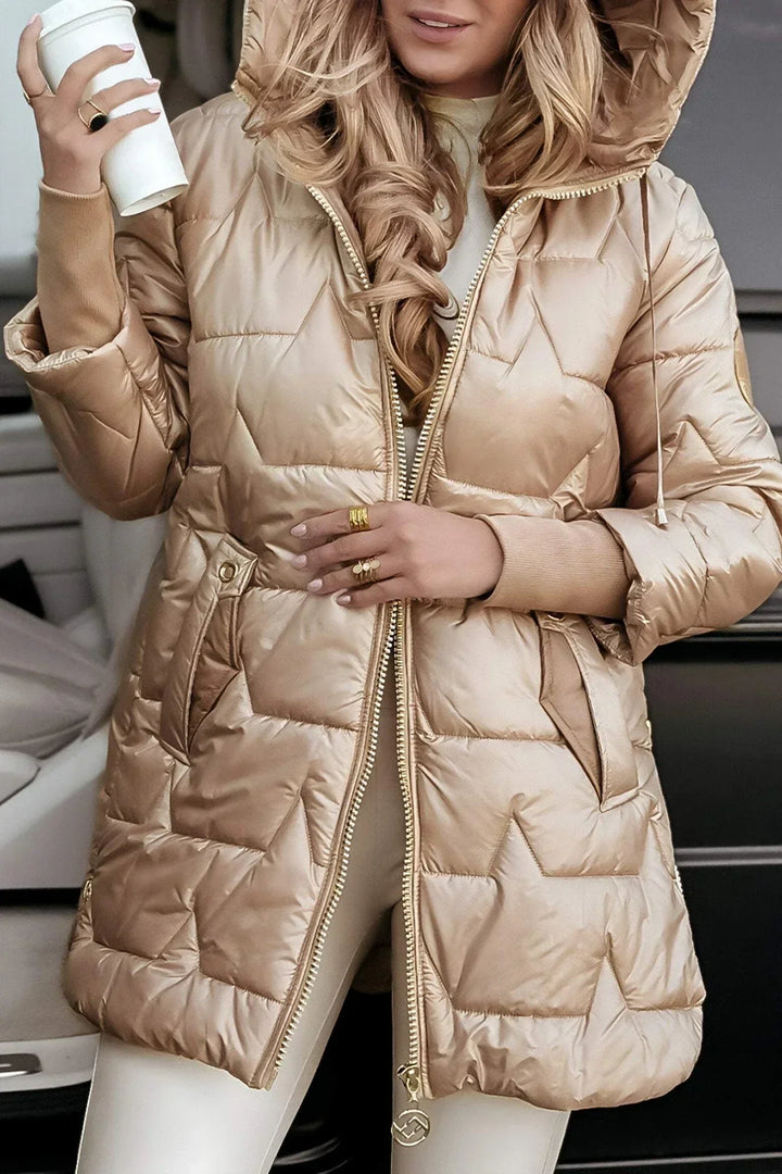 Astrid™  | Elegant winter coat with hood and lining