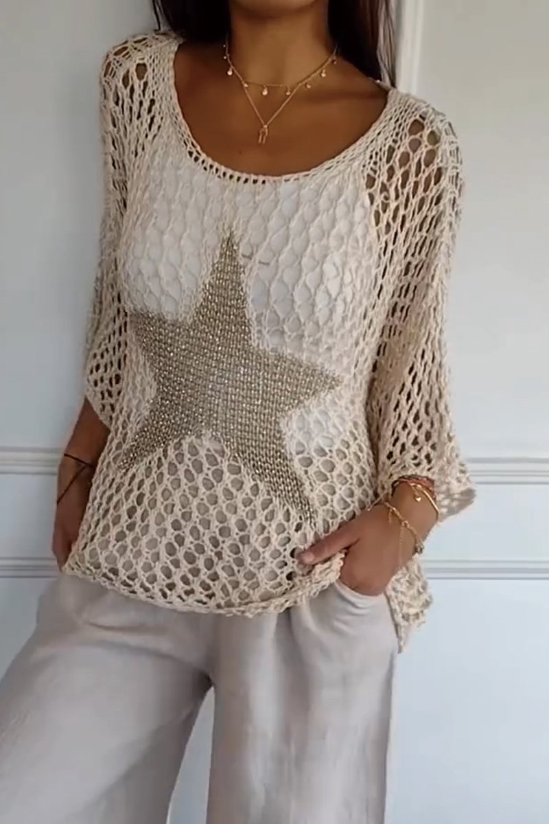 Larissa | Elegant Knitted Sweater with Star