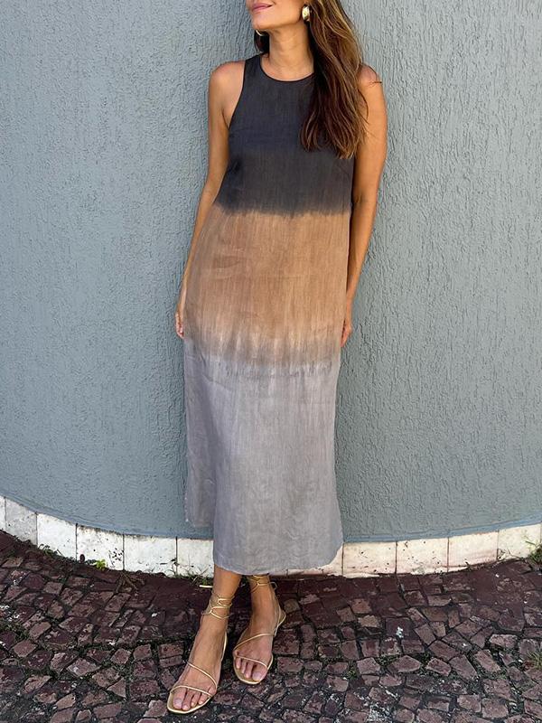 Aurelia | Elegant Maxi Dress with Natural Print