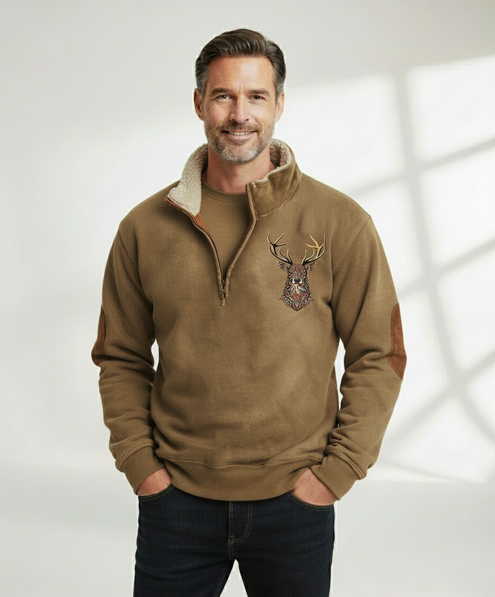 Christos | Premium Sweater with Deer Detail