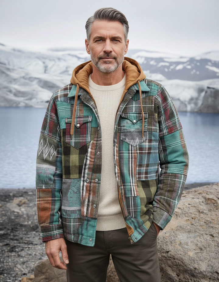 Alain | Checkered Jacket with Hood