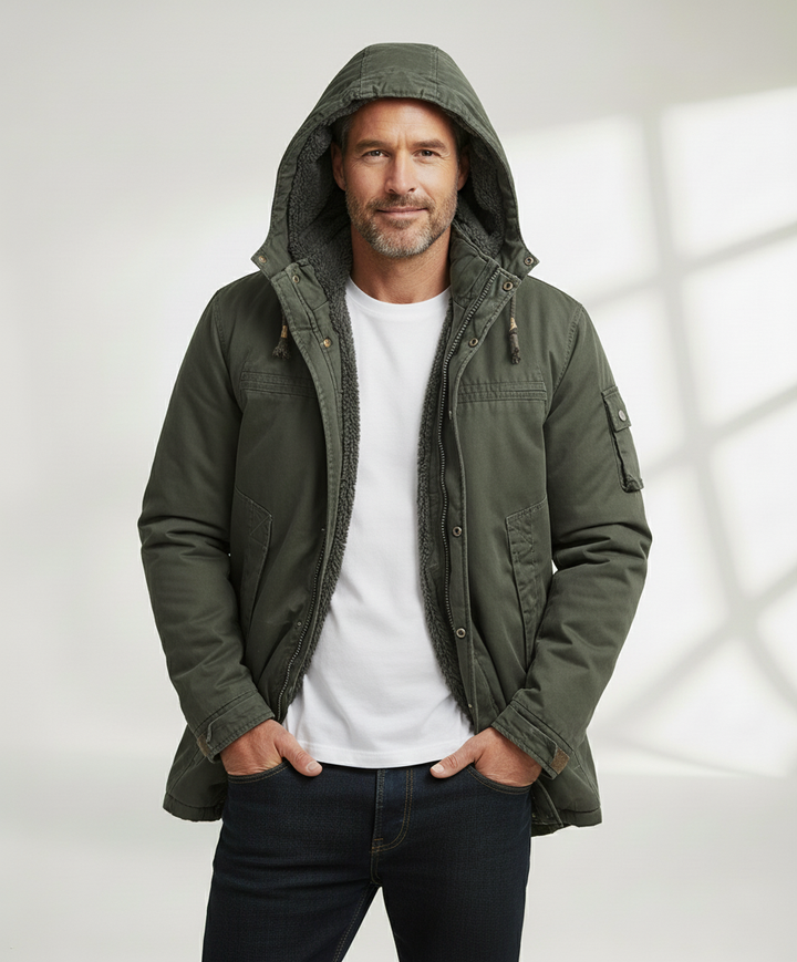Brian | Elegant Hooded Winter Jacket