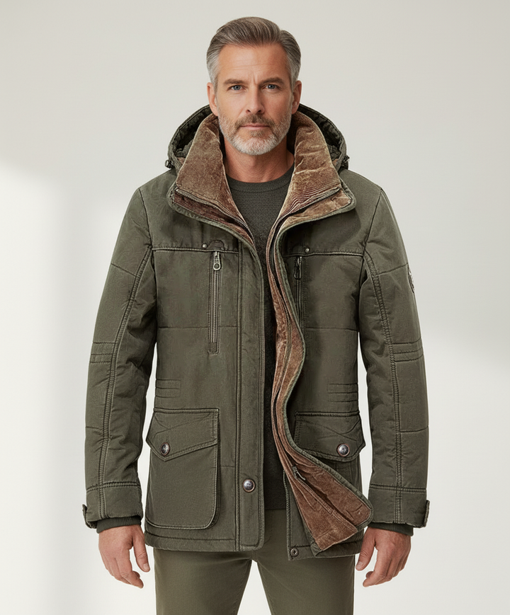 Alfie | Warm Hooded Winter Jacket