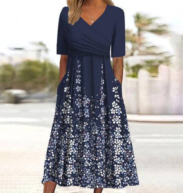 Susannah | Elegant maxi dress with floral detail